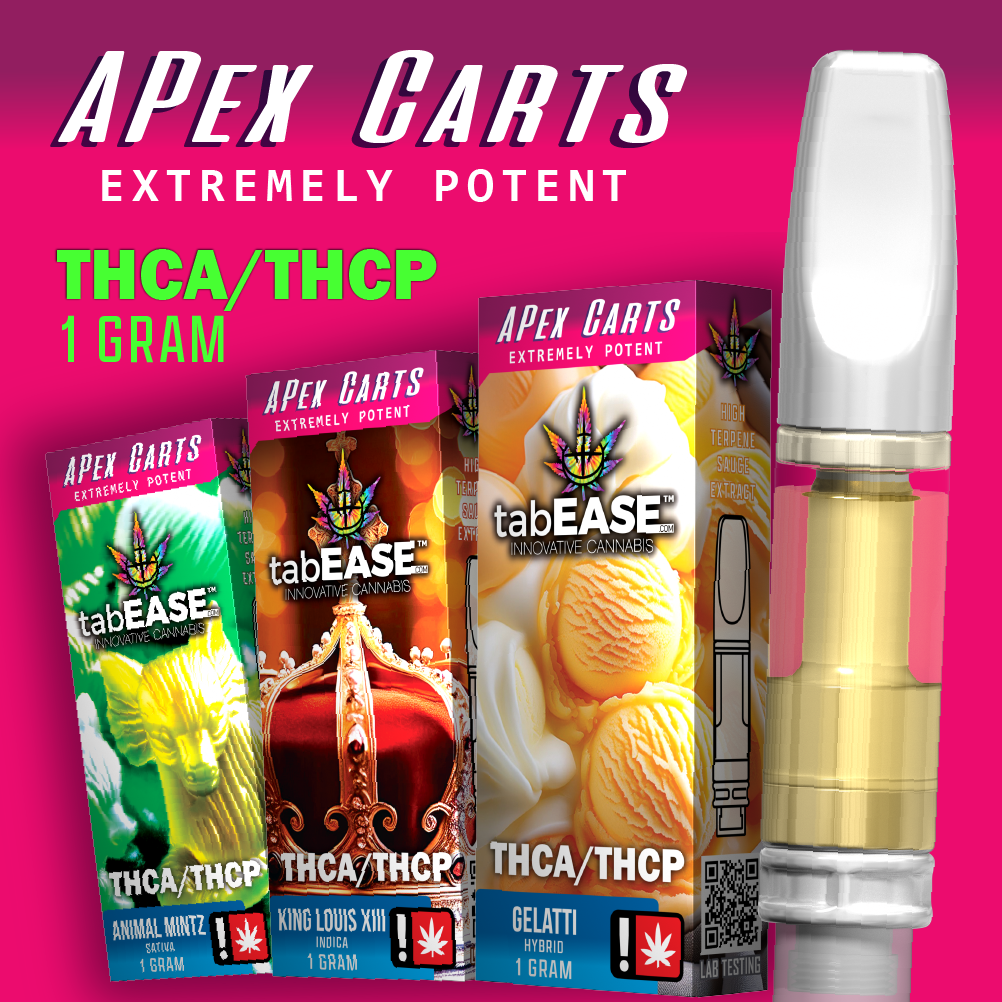 Apex Carts 1g Disposable Vaporizer | Potent High Terpene Extract THCA ...